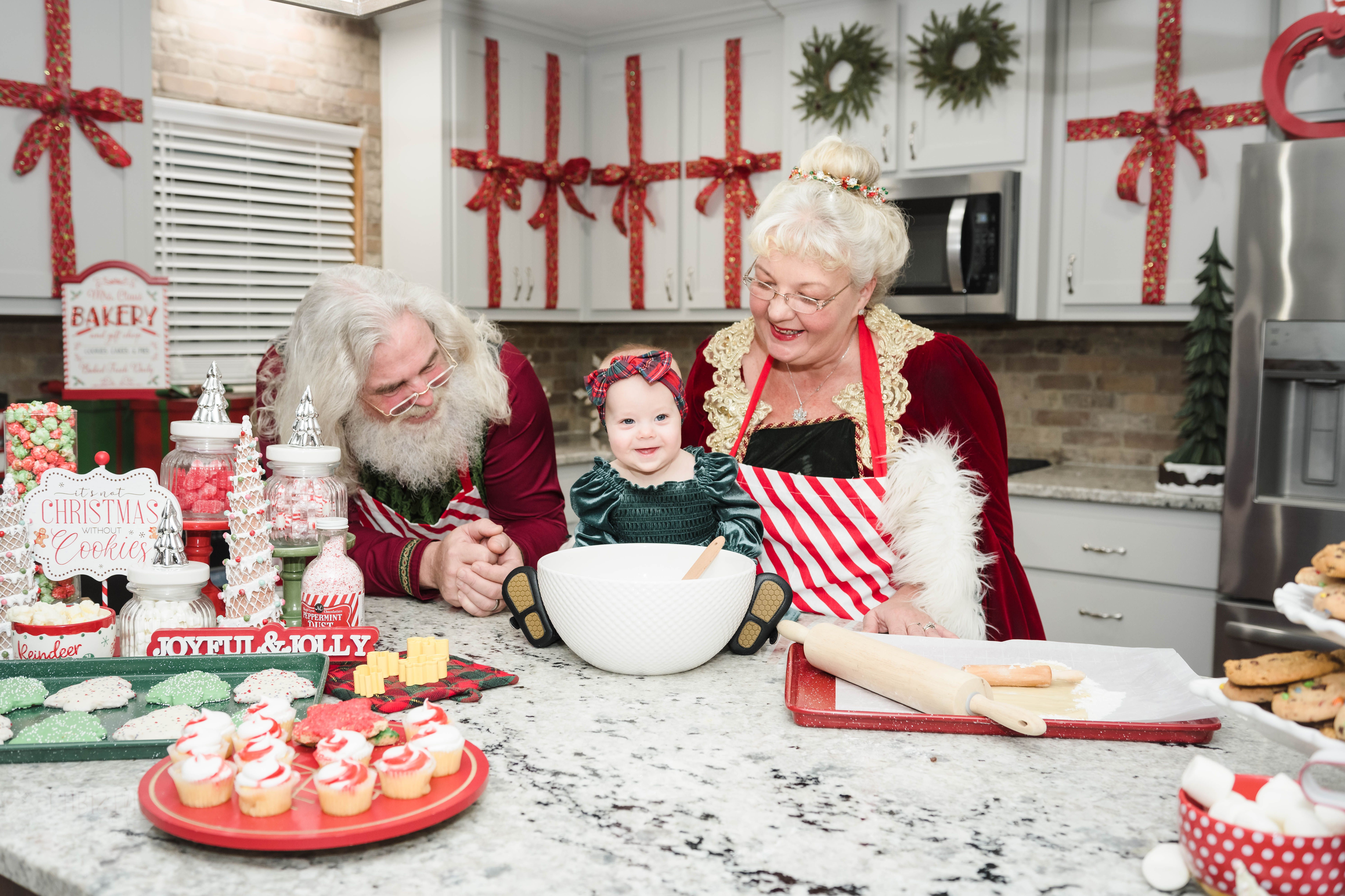 Baking with Santa